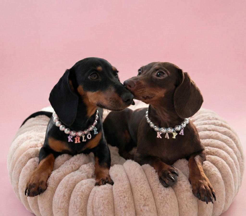 Pearl necklace - pinky